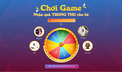 Chơi game nhận quà trung thu cho bé